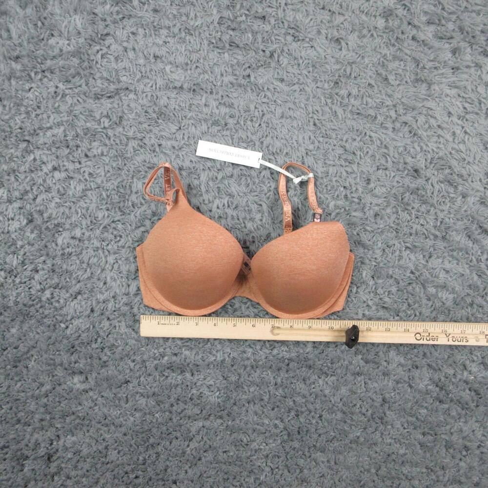 Victoria's Secret Bra Womens 32D Beige T-Shirt Push Up Padded Underwire NWT